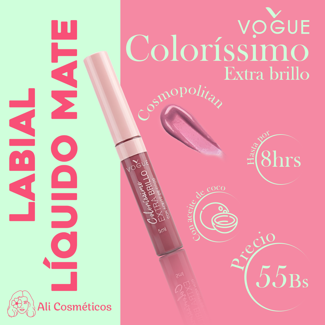 Labial Extra Brillo Coloríssimo Vogue