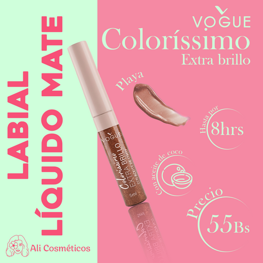 Labial Extra Brillo Coloríssimo Vogue