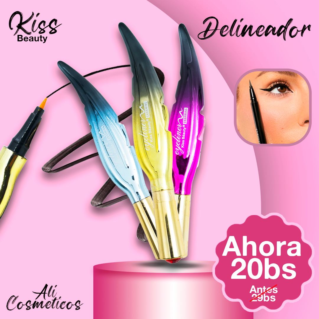Delineador Liquido Kiss Beauty