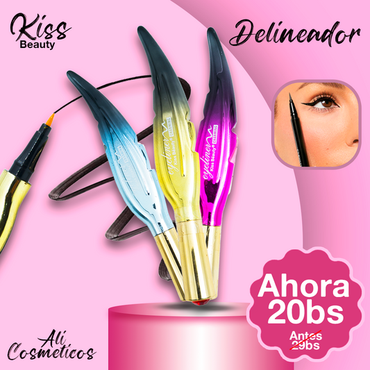 Delineador Liquido Kiss Beauty