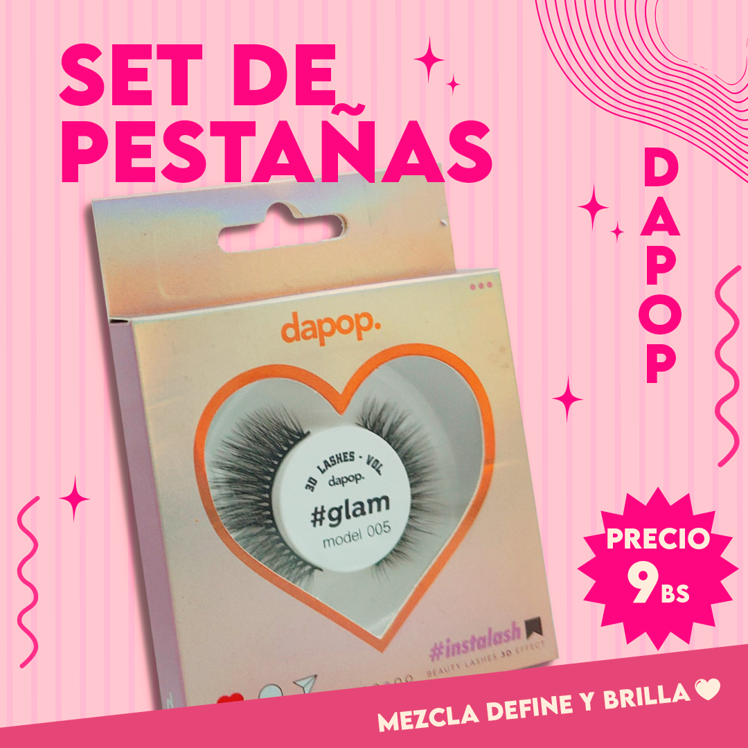 Pestañas Glam Dapop