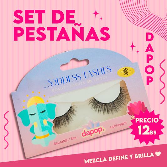 Pestañas Goddess Lashes Dapop