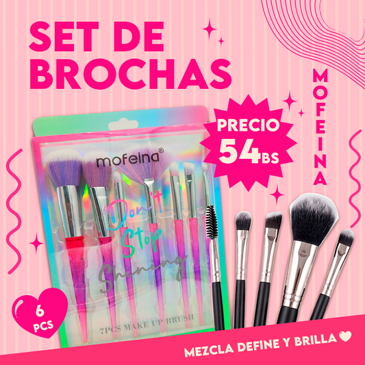 Set de Brochas 7 en 1 Mofeina