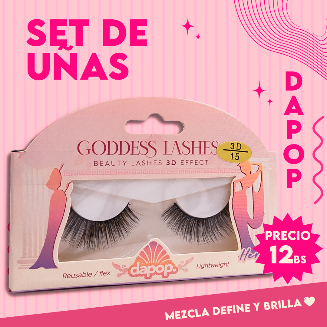 Pestañas Goddess Lashes Dapop