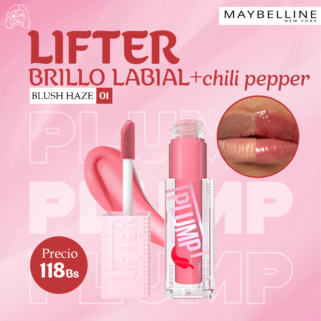 Brillo Labial + Chili Pepper Lefter Plump Maybelline