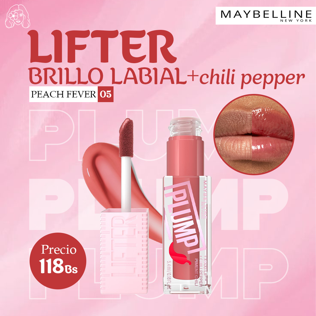 Brillo Labial + Chili Pepper Lefter Plump Maybelline