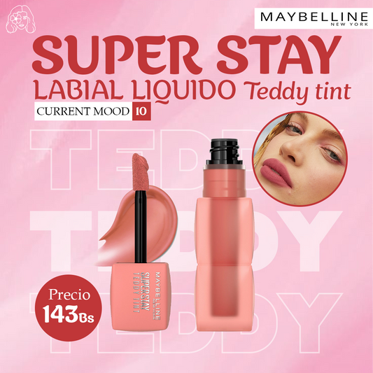 Labial Liquido Super Stay Teddy Tint Maybelline