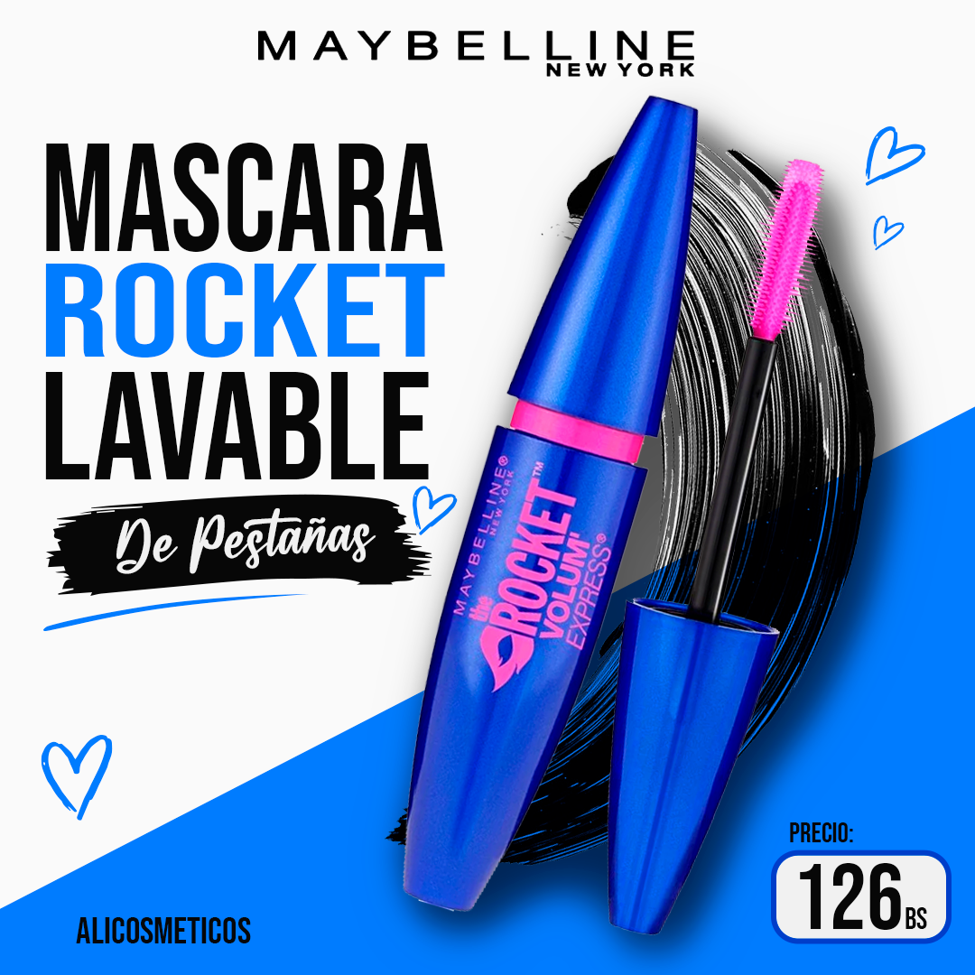 Mascara de Pestañas Rocket Volume Express Maybelline