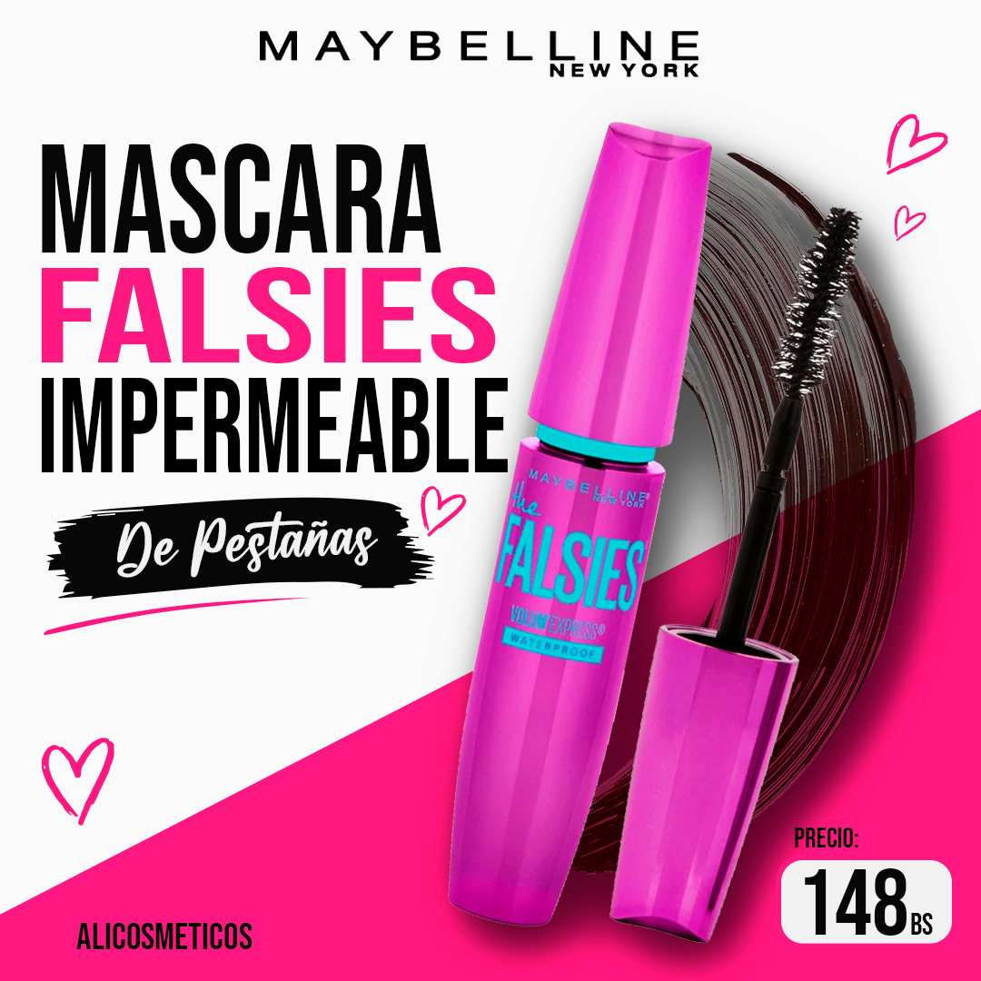 Mascara para Pestañas Falsies Volume Express Maybelline