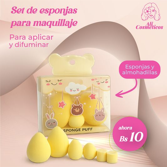 Set de Esponjas para Maquillaje Sponge Puff