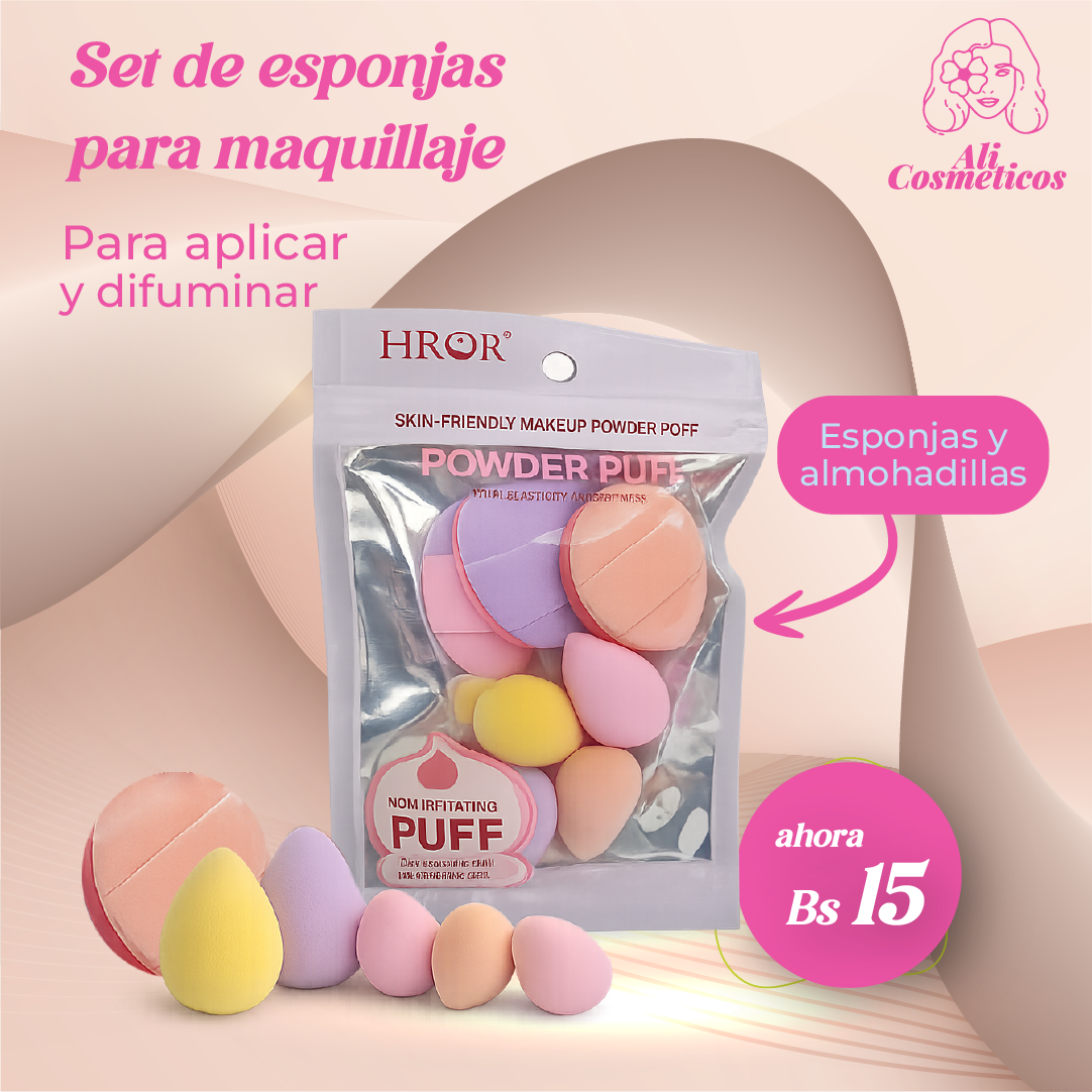 Set de Esponjas para Maquillaje HROR