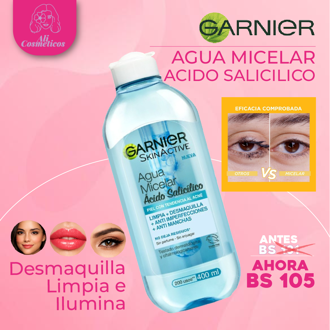 Agua Micelar con Acido Salicílico Gagnier