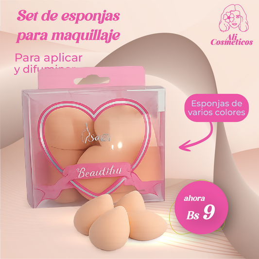 Set de Esponjas para Maquillaje Sally