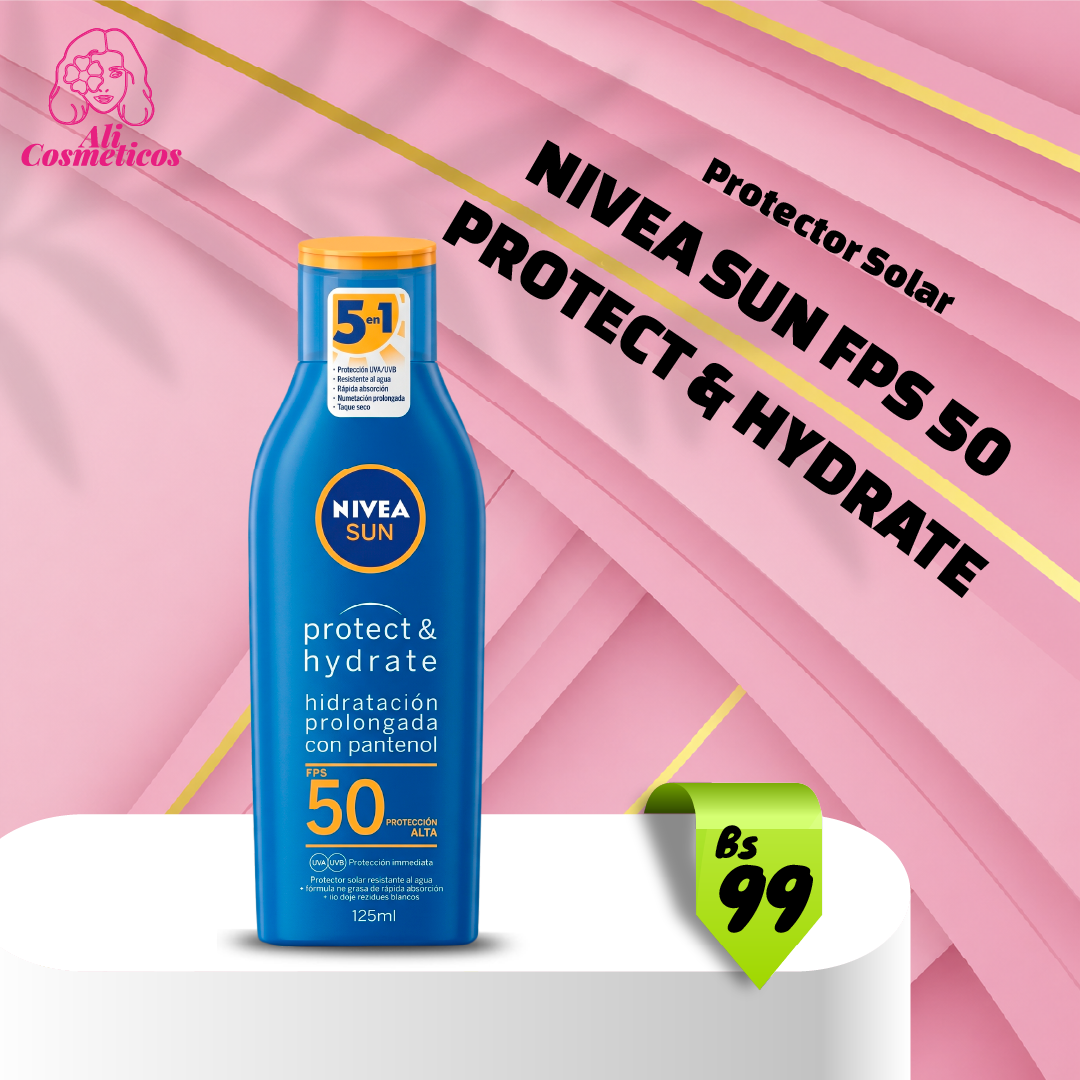 Protector Solar Nivea Sun FPS 50 Protect & Hydrate