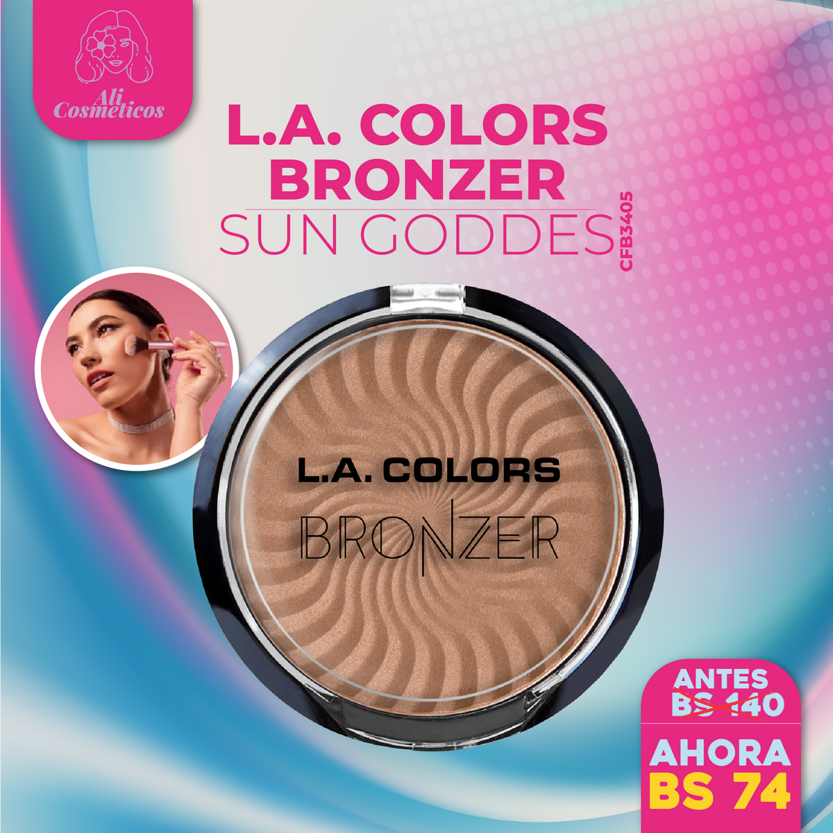 Bronceador Bronzer L.A. Colors