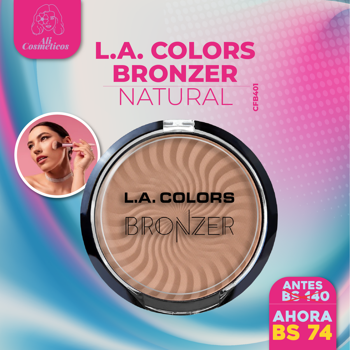 Bronceador Bronzer L.A. Colors