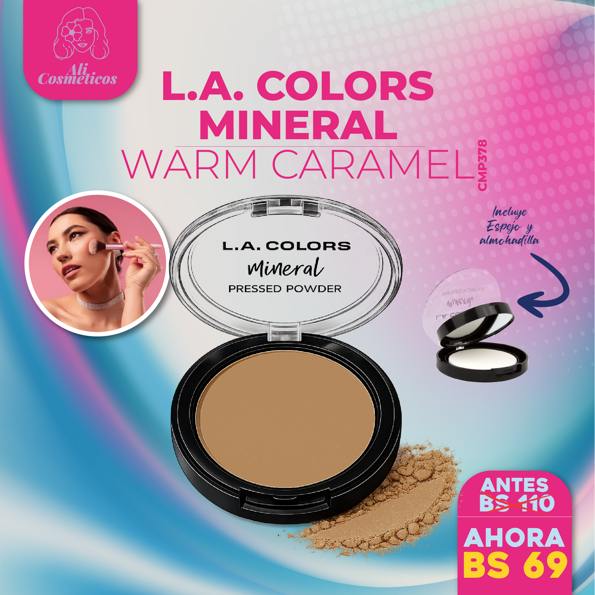 Polvo Compacto Mineral L.A. Colors