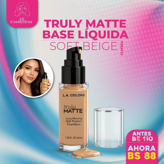 Base Liquida de Maquillaje Truly Matte L.A. Colors