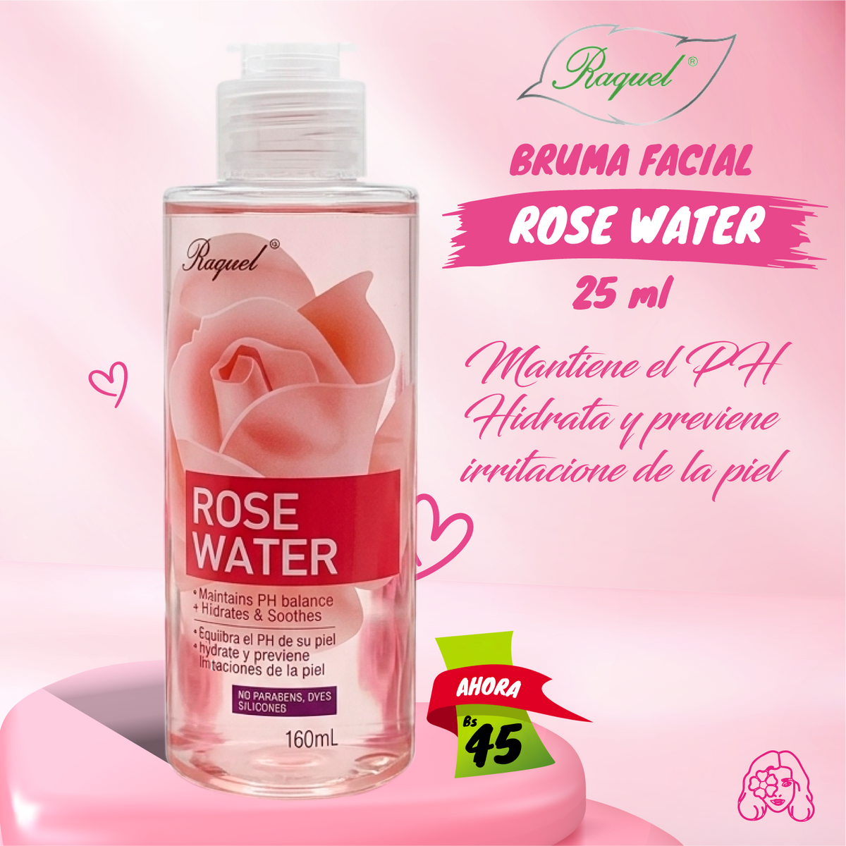 Bruma Facial Rose Water Raquel