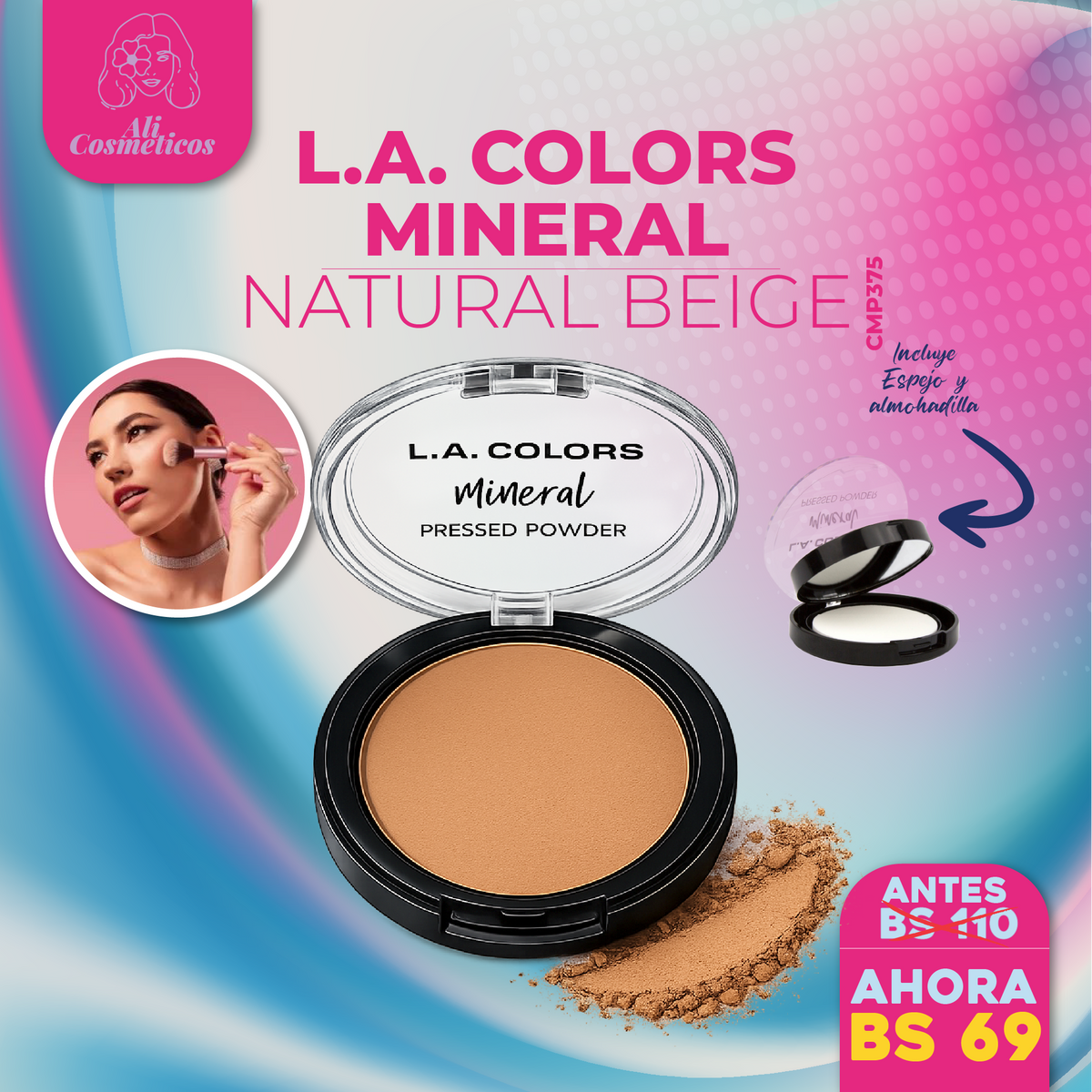 Polvo Compacto Mineral L.A. Colors