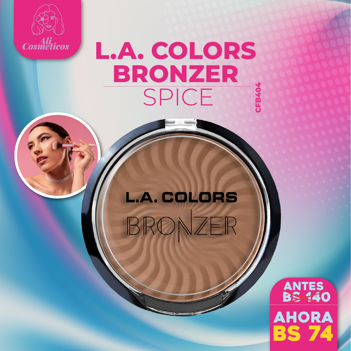 Bronceador Bronzer L.A. Colors