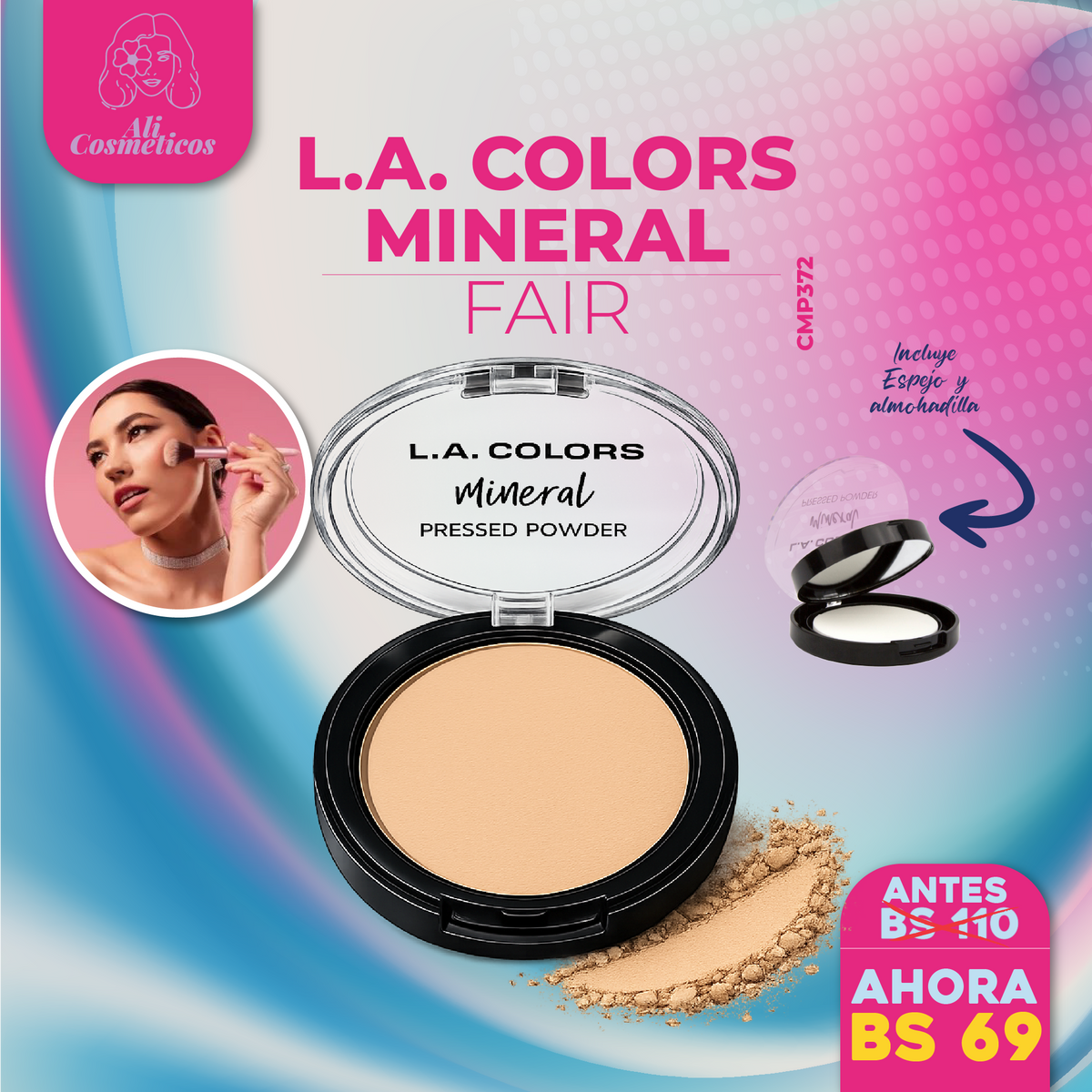 Polvo Compacto Mineral L.A. Colors