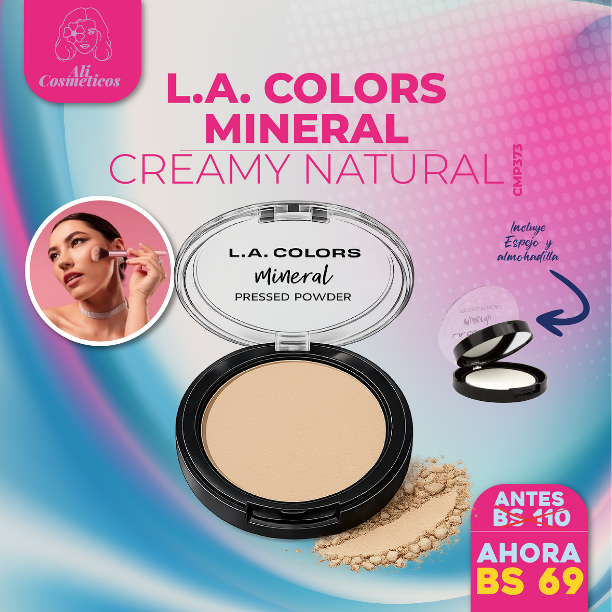 Polvo Compacto Mineral L.A. Colors