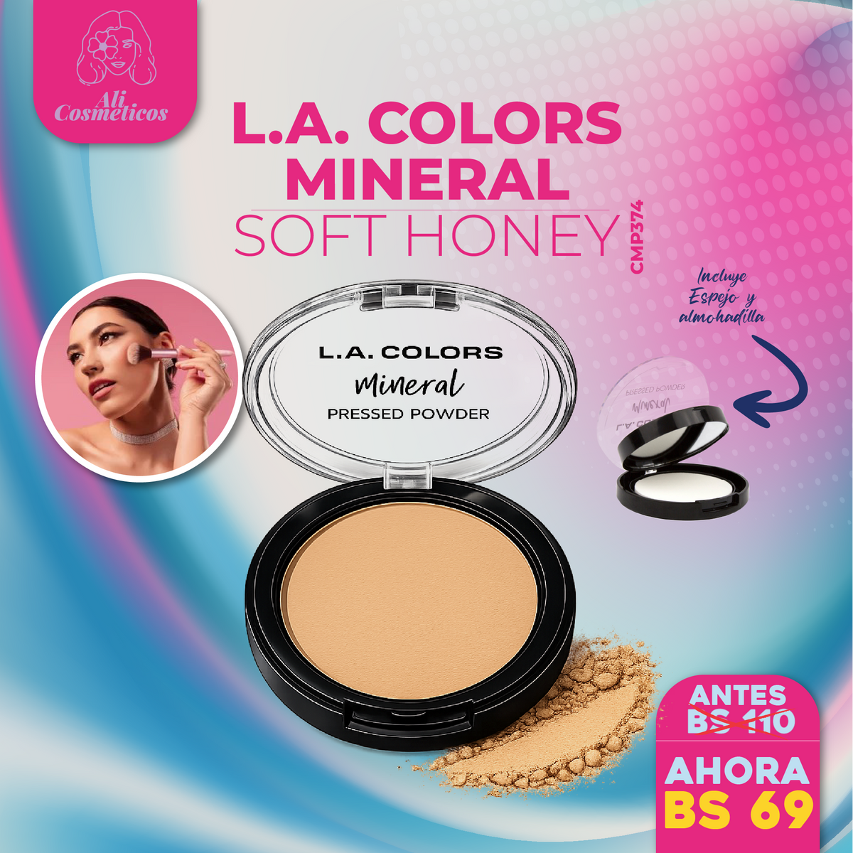 Polvo Compacto Mineral L.A. Colors