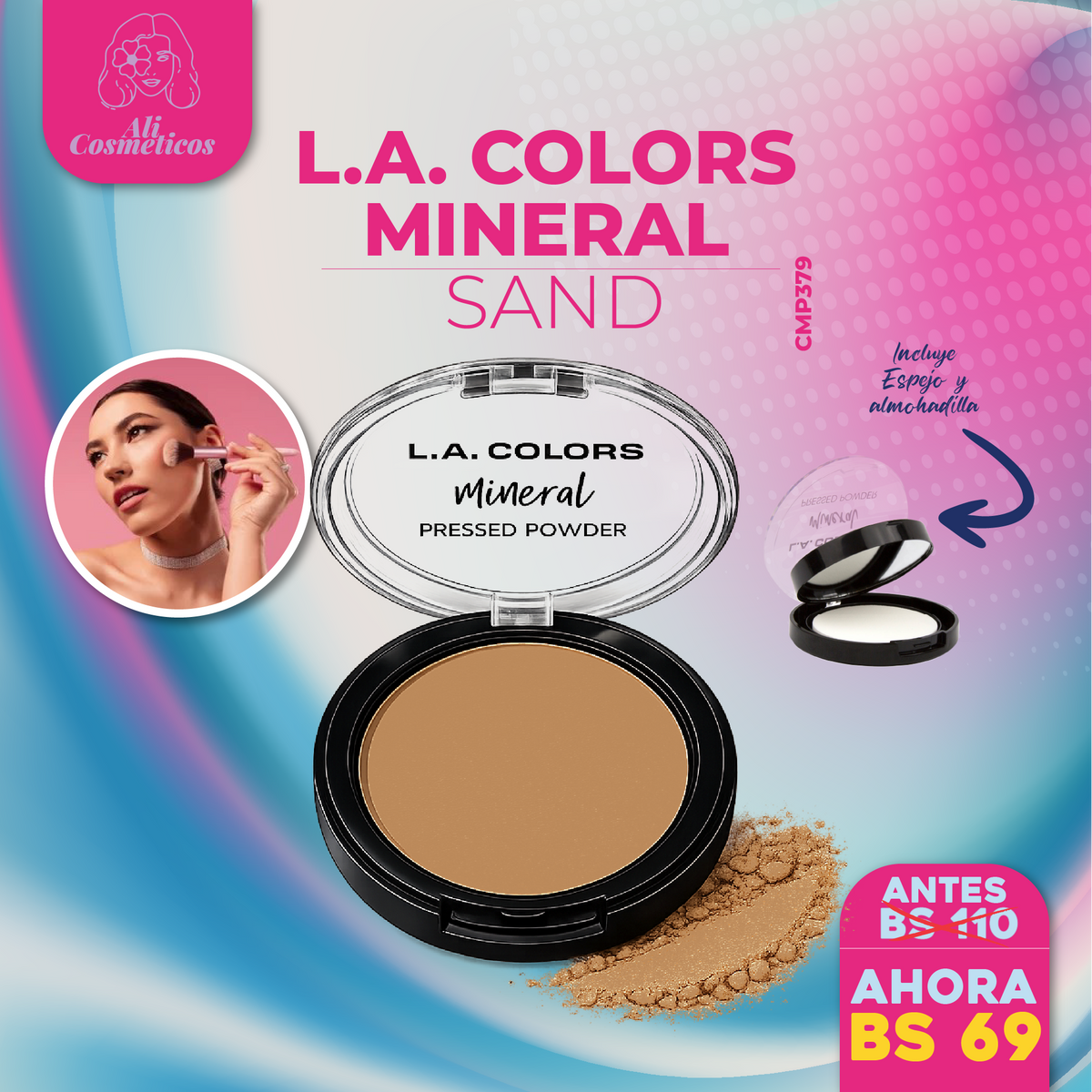 Polvo Compacto Mineral L.A. Colors