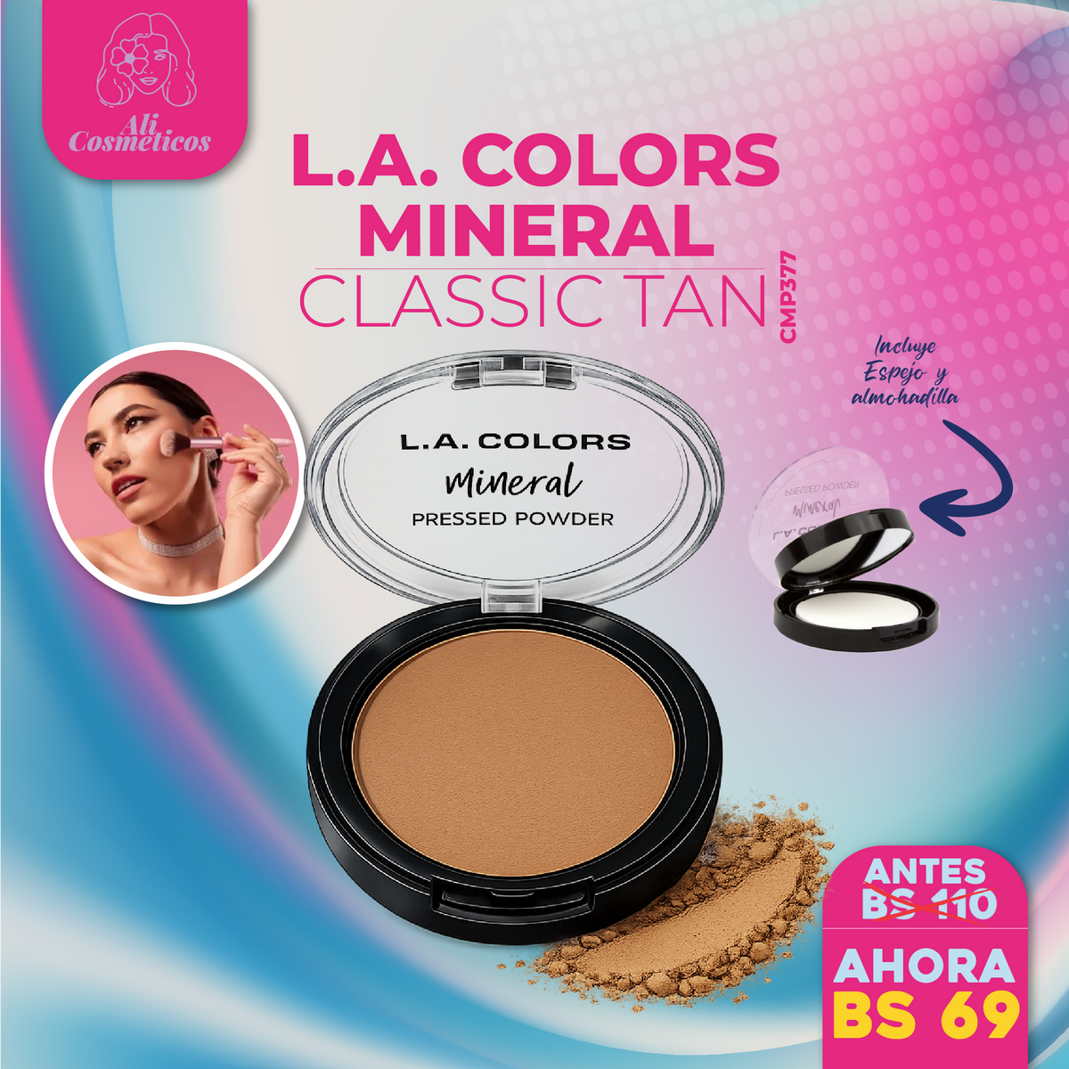 Polvo Compacto Mineral L.A. Colors
