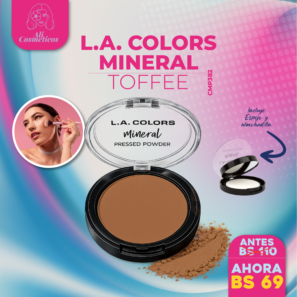 Polvo Compacto Mineral L.A. Colors