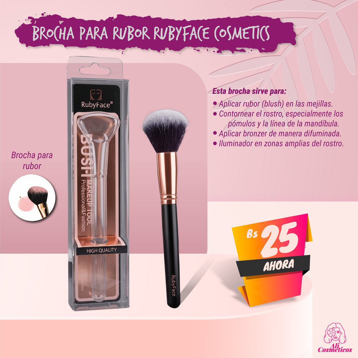 Brocha para Rubor Ruby Face