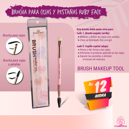 Brocha para Cejas y Pestañas 2 en 1 Ruby Face
