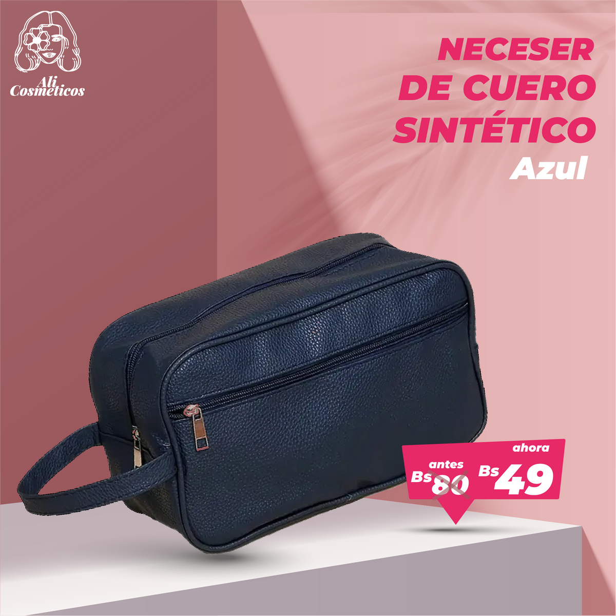 Neceser de Cuero Sintético