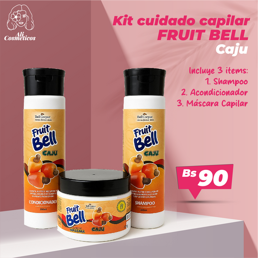 Kit de Cuidado Capilar Fruit Bell Caju Bell Corpus
