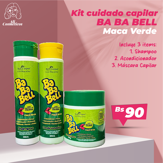 Kit de Cuidado Capilar Ba Ba Bell Bell Corpus