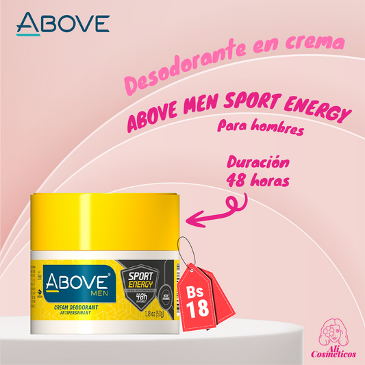 Desodorante en Crema para hombre Sport Energy 48H Above
