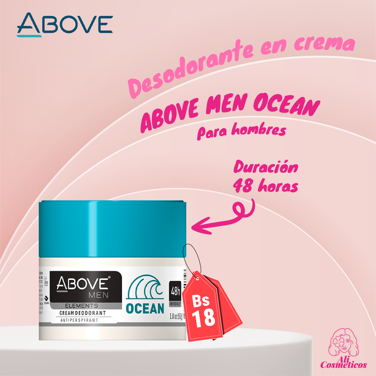 Desodorante en Crema para hombre Ocean Above