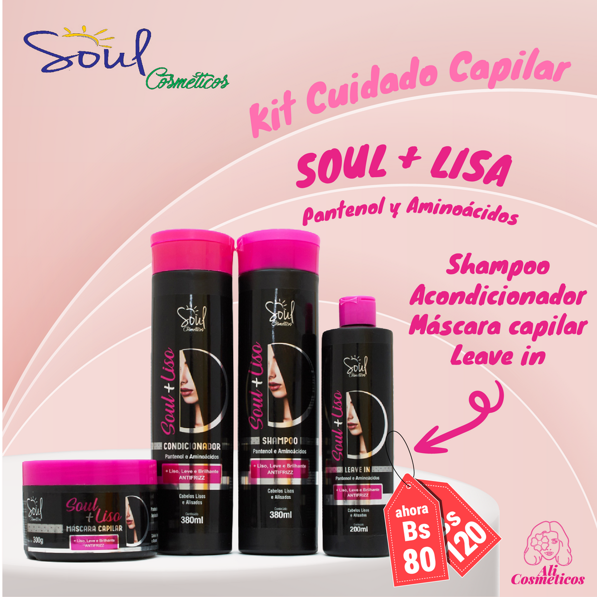 Kit de Cuidado Capilar Soul+Lisa Soul Cosméticos