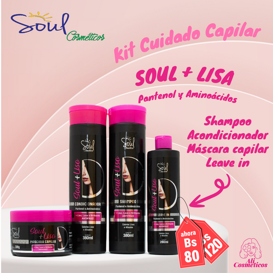 Kit de Cuidado Capilar Soul+Lisa Soul Cosméticos
