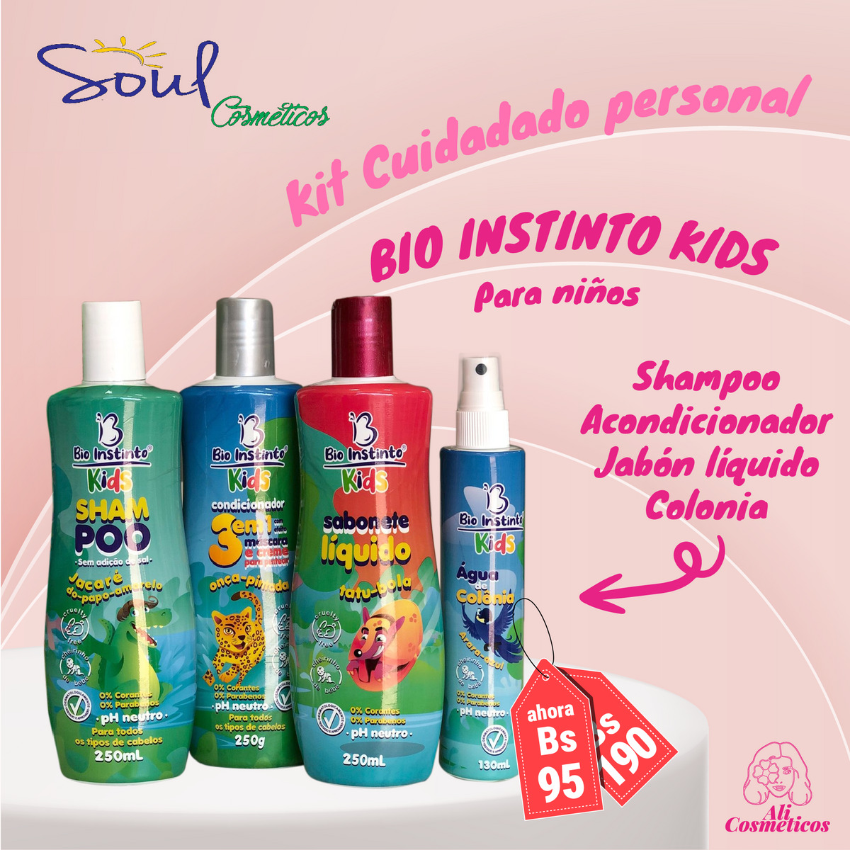 Kit de Cuidado Personal Bio instinto Kids