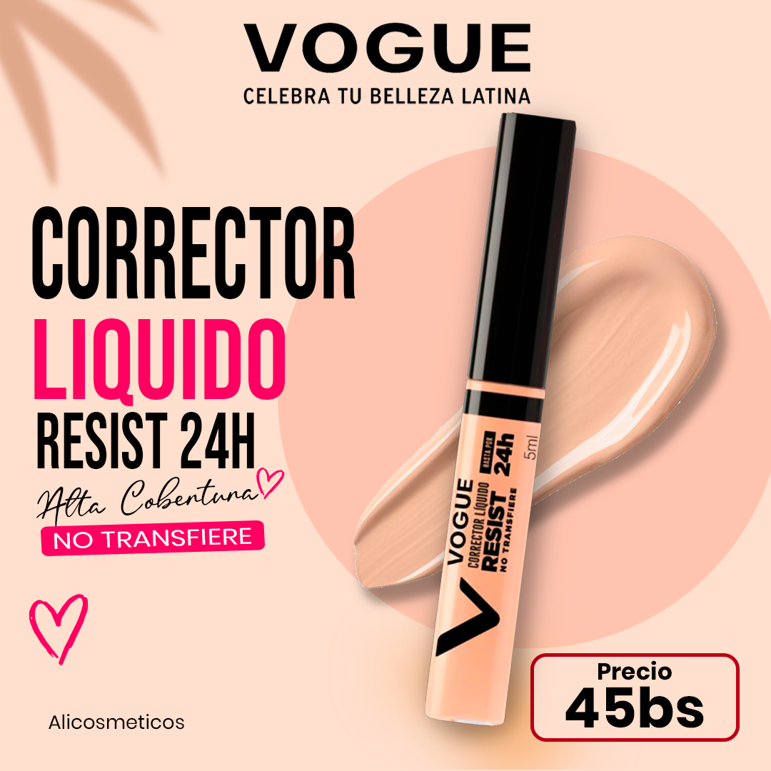 Corrector Liquido Resist 24H Vogue
