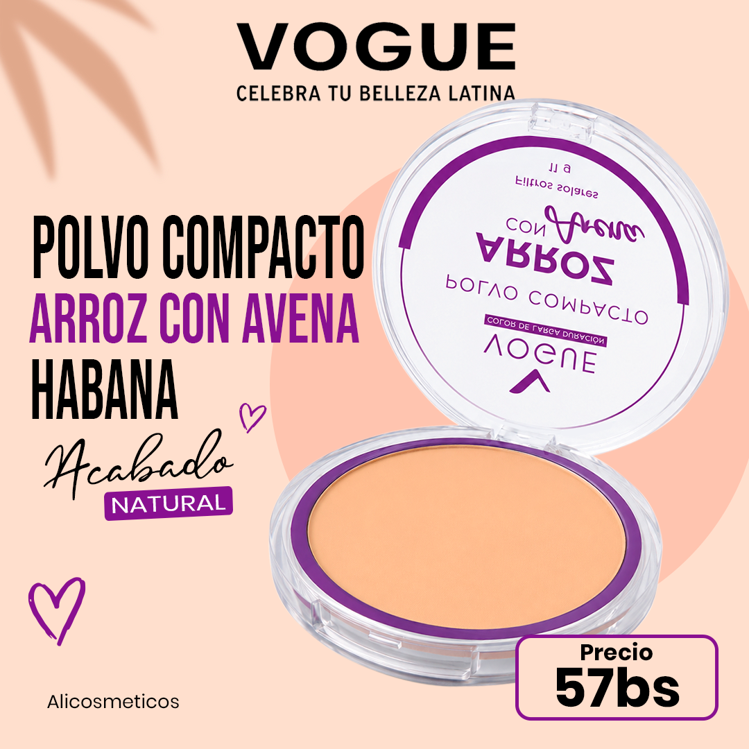 Polvo Compacto Arroz con Avena