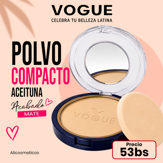 Polvo Compacto Mate Natural Vogue