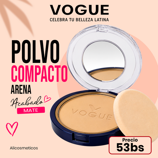 Polvo Compacto Mate Natural Vogue