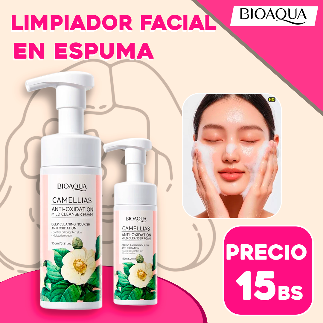 Limpiador Facial en Espuma Bioaqua