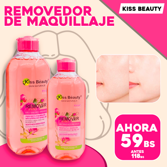 Removedor de Maquillaje Rose Essence Kiss Beauty