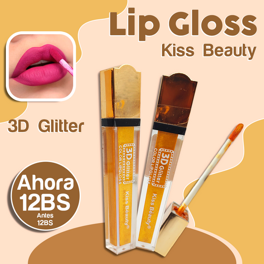 Brillo Labial 3D Glitte Kiss Beauty