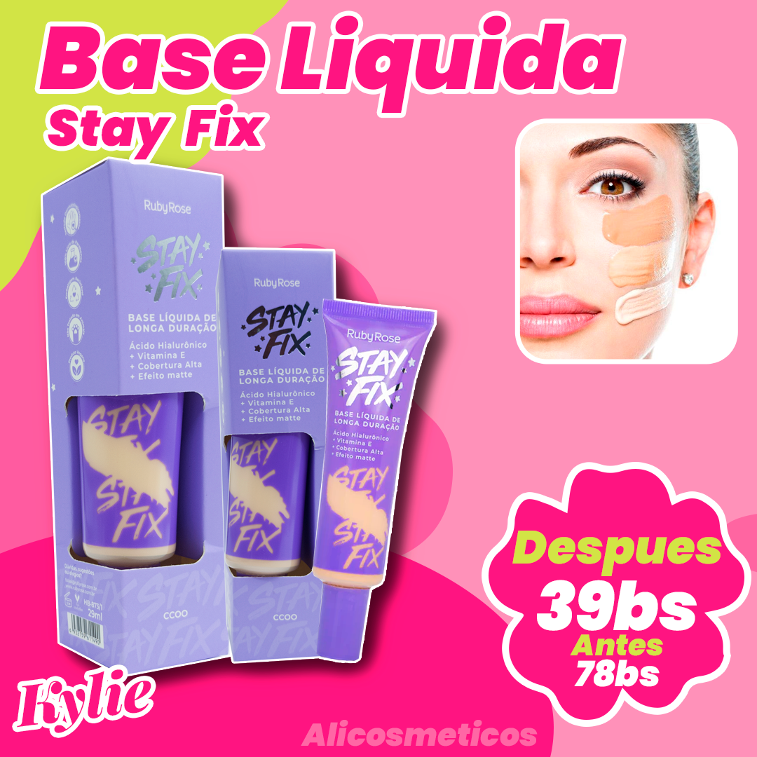 Base Liquida de Maquillaje Stay Fix Ruby Rose