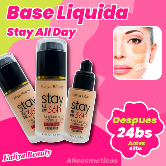 Base Liquida de Maquillaje Stay all Day Kaliya Beauty